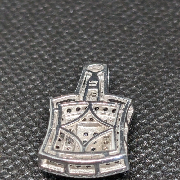 Blue and silver real diamond paint 1 and 1/2 carats - Picture 12 of 13